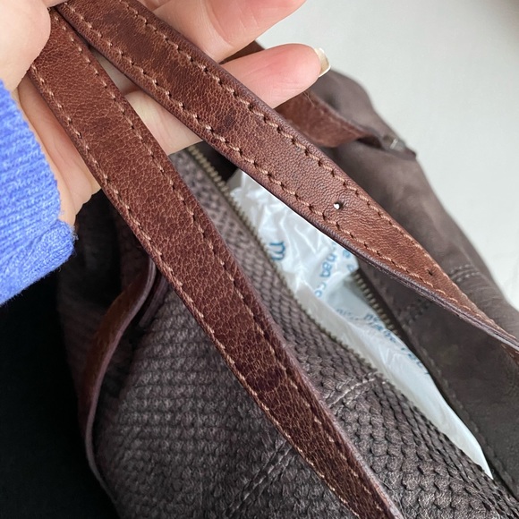 Liebeskind Berlin gray, brown leather handbag. Excellent used condition - Picture 6 of 8